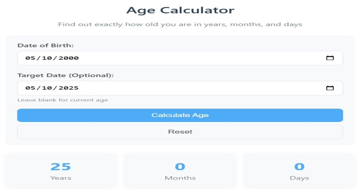 Age Calculator